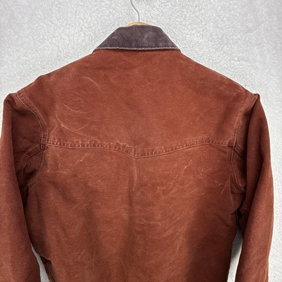 Carhartt Santa Fe Jacket Quilt Lined Mens Small J14 CLY Clay Red - Picture 11 of 14